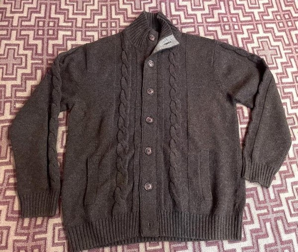 Men Gant Sweater Brown Wool 44 / XXL / 52