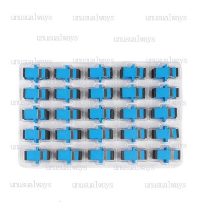 200x SC-SC Coupler Fiber Optic Connector Adapter SC UPC SM Flange Simplex