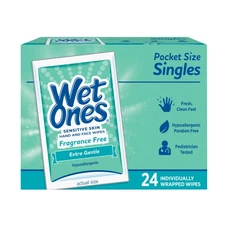 Wet Ones Hand Wipes - Fragrance Free - Sensitive Skin - 24 count