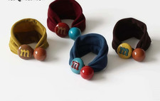 M M hair ties girls/women, colorful, playful, 4 pieces