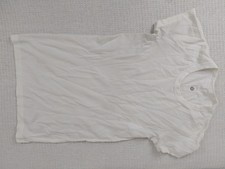 Lululemon White Seamless Short Sleeve Gym Top Size UK10 US6 Athletic Fit