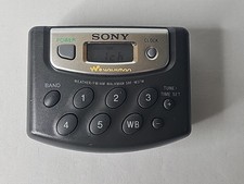 Sony Walkman SRF-M37W Portable AM/FM Digital Tuning Weather Radio w/ Clip WORKS