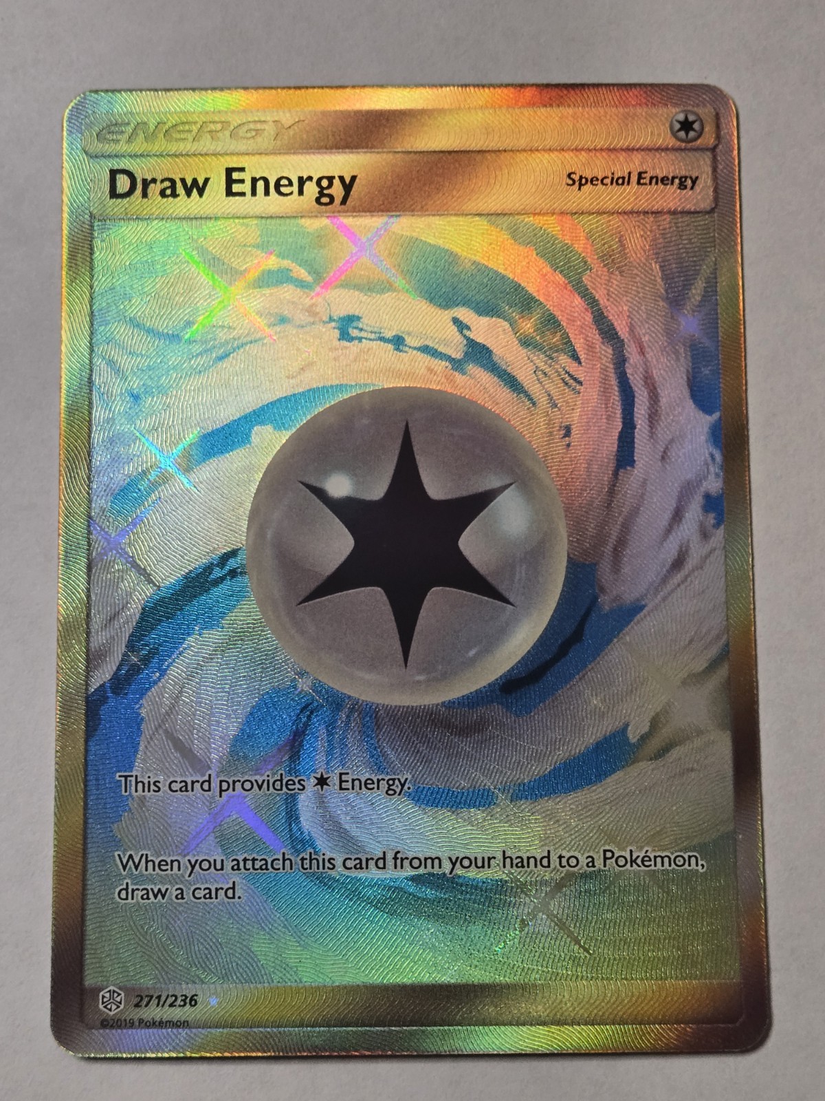Draw Energy (Secret) 271/236 Sm-Cosmic Eclipse Holo