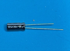 25pcs MALLORY 22uF 25V Aluminum Electrolytic Cap 105C 2.5mm LS Tested USA SHIP