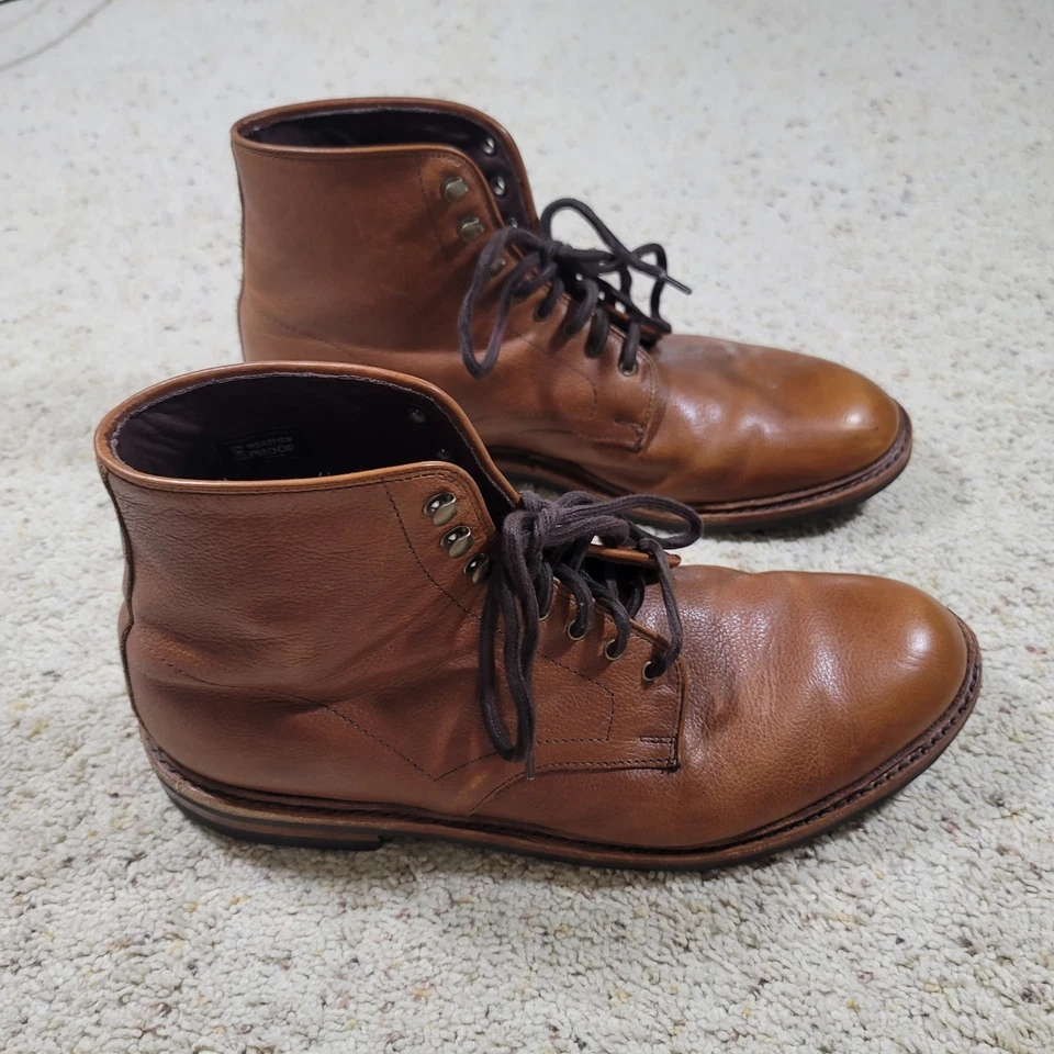 Higgins Mill Weatherproof Boot Allen Edmonds Mens Brown Tan Chestnut Size 12 D - Image 4 of 4