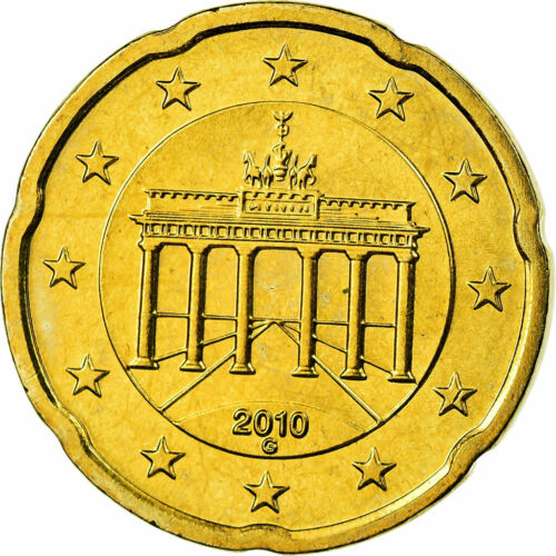 [#700092] Bundesrepublik Deutschland, 20 Euro Cent, 2010, UNZ, Messing, KM:255 - Bild 1 von 2