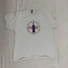 COCA COLA LAS VEGAS STORE PROMO TEE (NO TAGS) - WHITE - LARGE - 100% AUTHENTIC