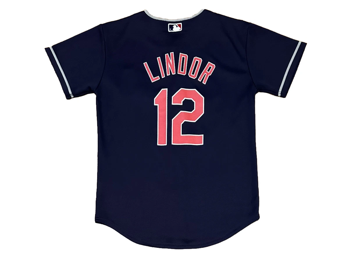 American League No12 Francisco Lindor Majestic Youth 2019 MLB All-Star Game Player Jersey Red