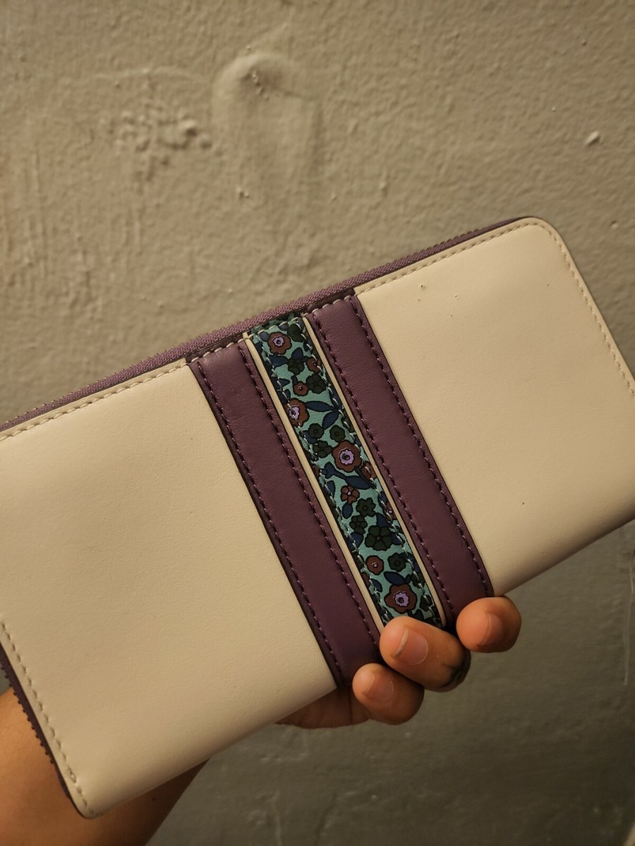 COACH F59561 Accordion ZIP WALLET IN NATURAL REFINED LEATHER