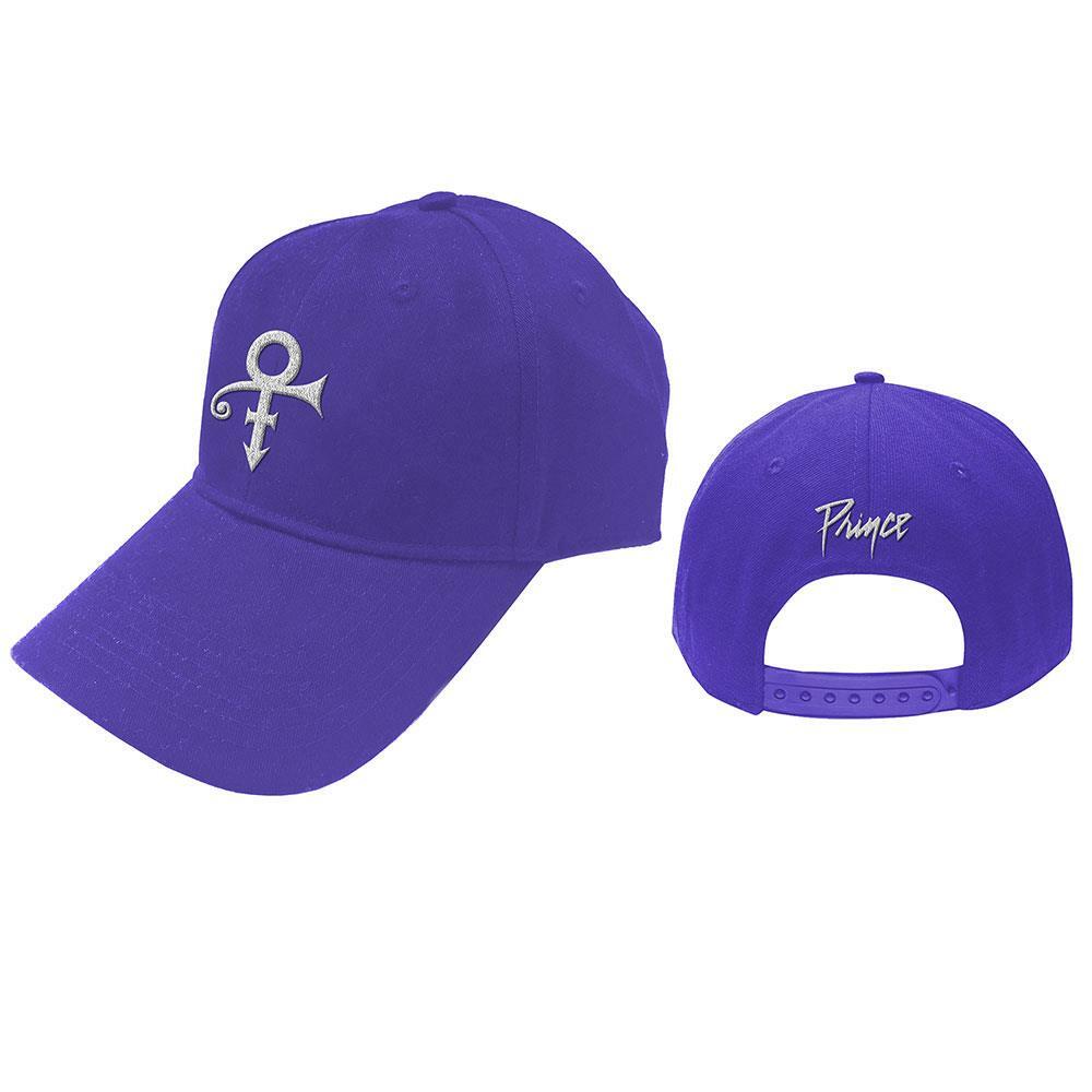 OFFICIAL LICENSED PRINCE WHITE SYMBOL PURPLE BASEBALL CAP
