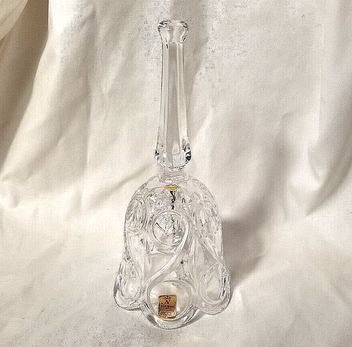 NACHTMANN BLEIKRISTALL West Germany VTG 24% Ornament Crystal Hostess Xmas Bell - Picture 7 of 9
