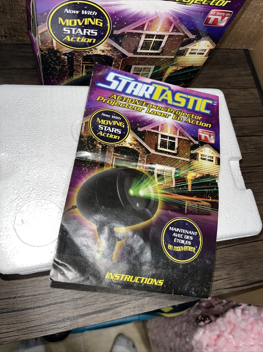 StarTastic Holiday Light Show Action Laser Light Projector