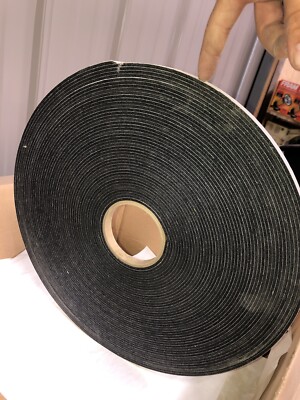 Dubl Kote Black Rubber Quick Stick Roll 1/8  X 1/2  X 108ft DKRBL104