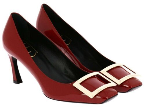 Roger Vivier Dorsay Sexy Choc Flat Pumps, Size 36 Black Women USED