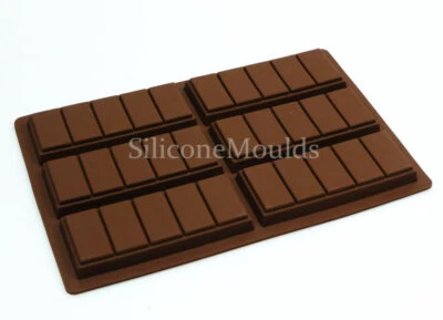 SARAH-JANE'S KITCHEN 6 celle 5 pezzi stampo in silicone barretta a scatto cioccolato caramelle N044 stampo fusione cera