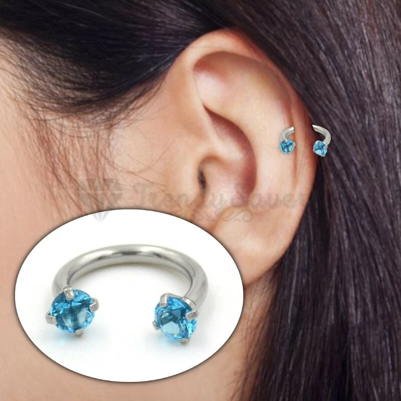 Blue cheap septum ring