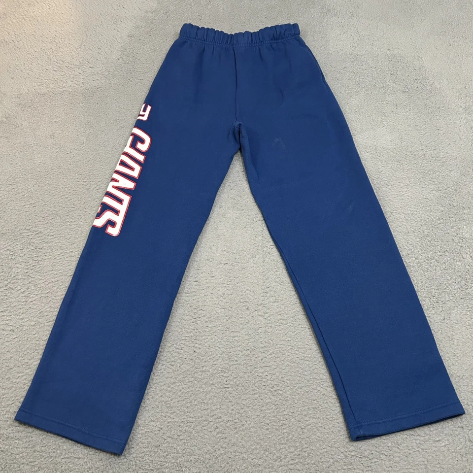 Pantalones de chándal New York Giants para hombre medianos azules polar NFL fútbol majestuoso Foto 2 de 4