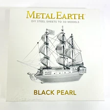 Fascinations Metal Earth Black Pearl Pirate Ship Laser Cut 3D Metal Model Kit