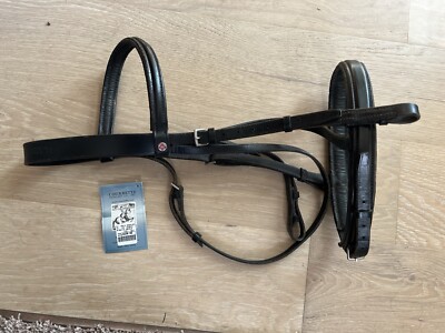 Courbette Bridle And Reins Black 8100c XL bridle French Style