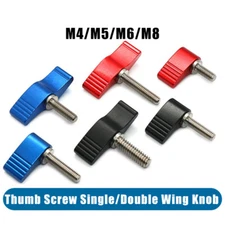 T/7 Type Thumb Screws Wing Butterfly Clamping Knob Aluminum Alloy M3/M4/M5/M6/M8