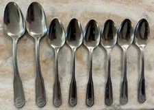 8pc Spoons Cambridge Shell (Stainless) by Farberware glossy
