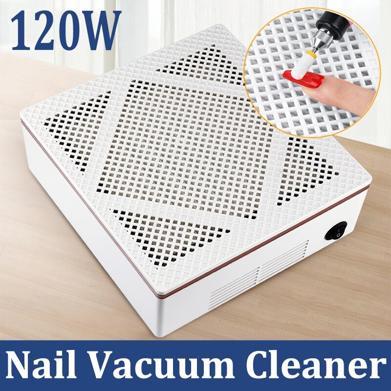 Ventilador colector de polvo de uñas 120 W aspiradora manicura máquinas herramientas con filtro