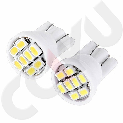 10X 194 T10 Instrument Speedometer Light White LED Bulb Twist Lock Socket Holder - Picture 2 of 10