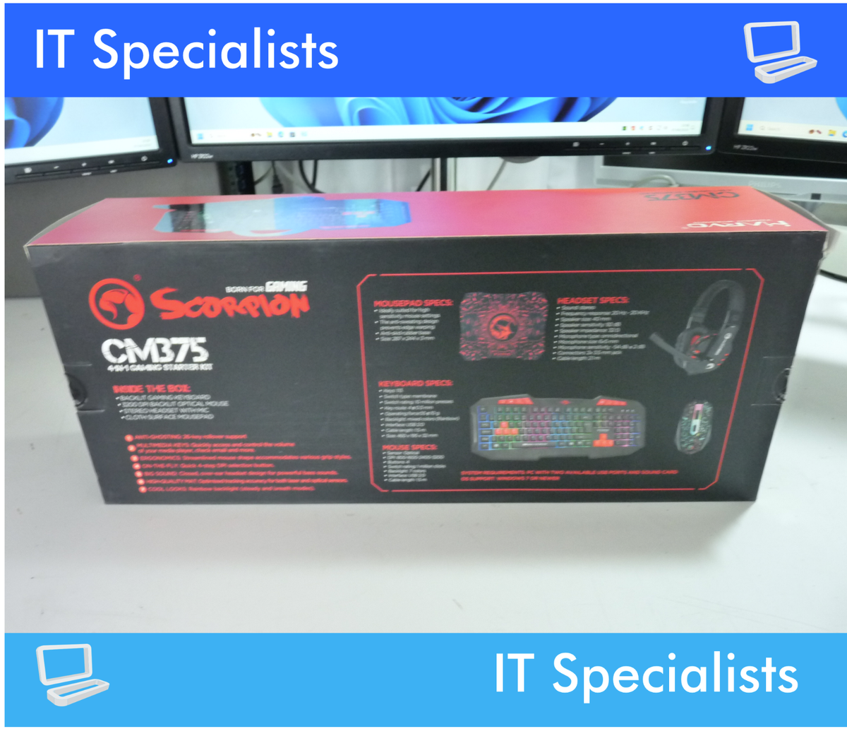 Dell T3600 Win 11 Pro 6-core Gaming PC, 32GB ram-3 screens-1TB SSD