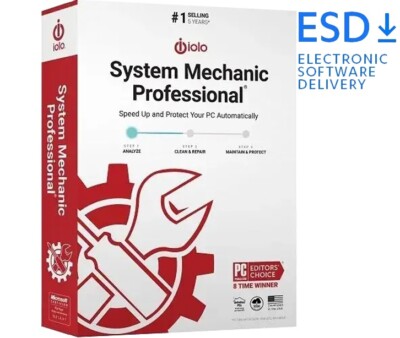 iolo System Mechanic PRO| 10 PCs | 1 Jahr stets aktuell|Download|eMail|ESD