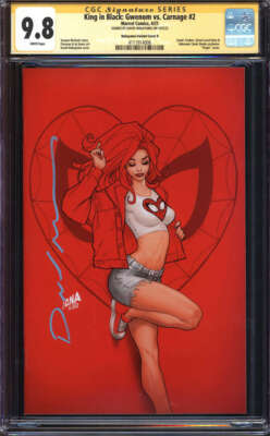 KING IN BLACK: GWENOM VS. CARNAGE #2 CGC 9.8 WHITE PAGES / SIGNED DAVID NAKAYAMA