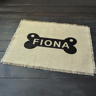 Personalized Pet Placemat Custom Dog Mat Pet Food Mat