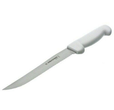 Dexter Russell Basics 8'' Scalloped White Utility Kitchen Knife 31628..P94848