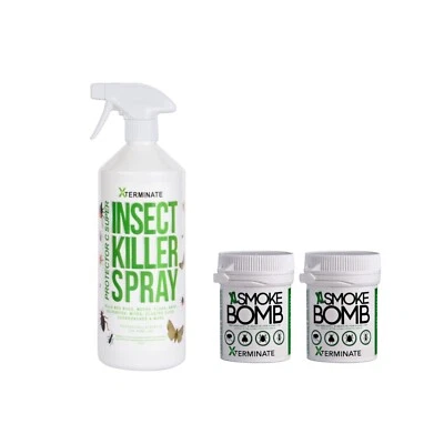 Xterminate Insect Killer Spray For Home Treatment Smoke Fumers Fleas Kill Ant