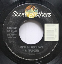 Rock 45 Survivor - Feels Like Love / Burning Heart On Scotti Brothers