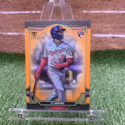 2022 Topps Triple Threads CJ Abrams Rookie #95 Orange Parallel #/199 Nationals  