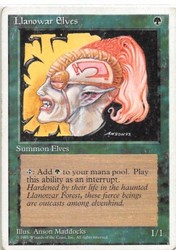 Llanowar Elves Fourth Edition #261