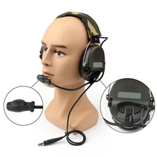 SORDIN Noise Reduction Airsoft Microphone Military Combat Swat Tactical Headset