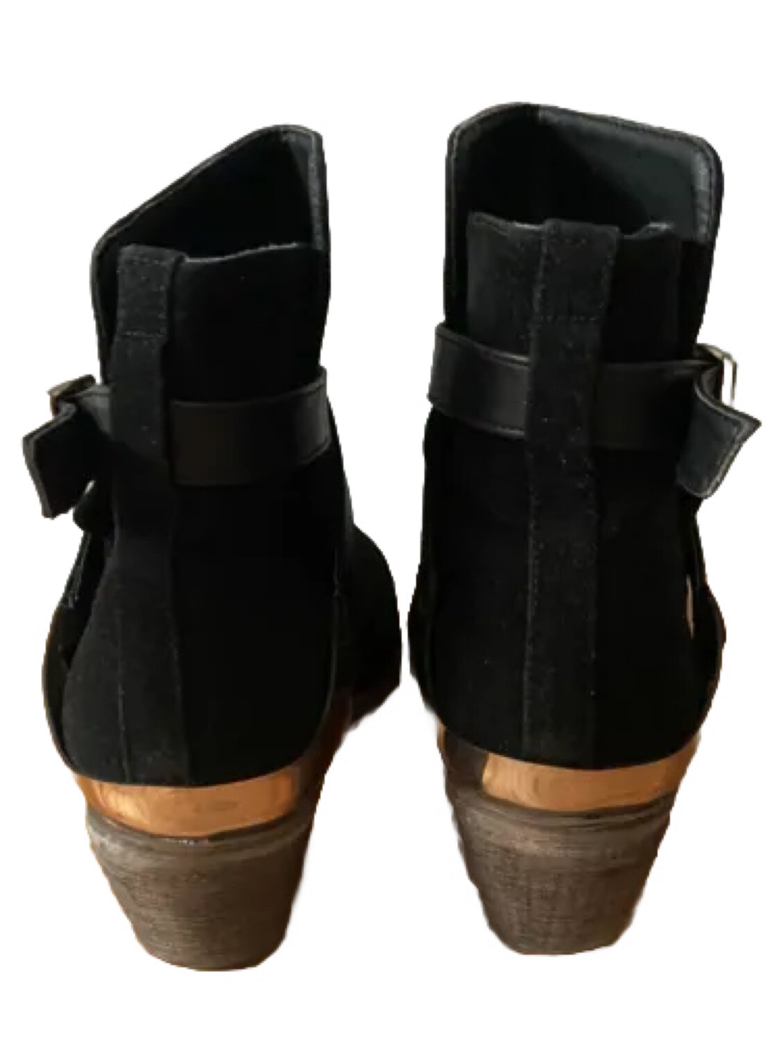 Mixx Shuz Women's Reba Cowgirl Bootie Boots Shoes Black Gold Size 8.5 image 7