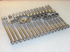Yamaha RD400 1976-9 & RD250 E/F Engine & Crankcase Stainless Allen bolt, nut kit