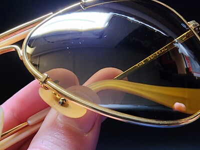 Ray-Ban B&L ゴールドフレーム サングラスUSA Vintage B&L Ray Ban Bausch & Lomb 58mm RB50 The General