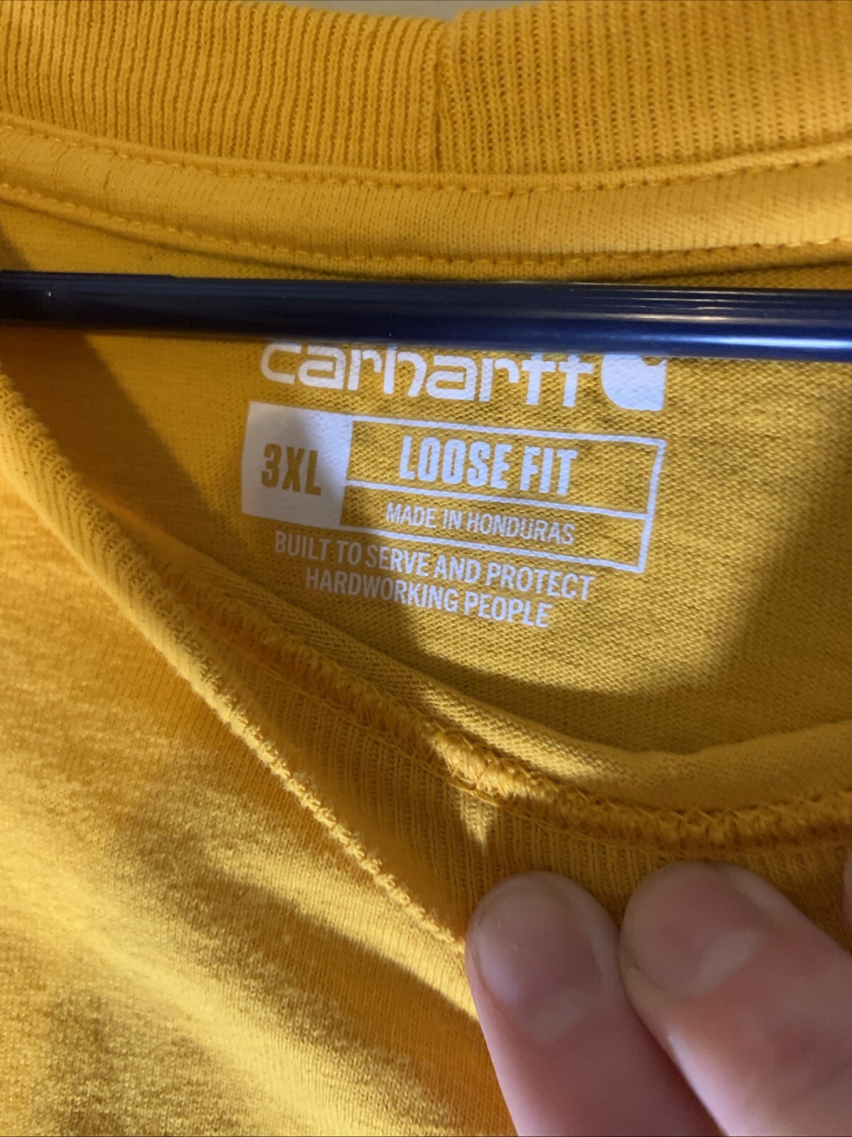ALTRA Carhartt Camicia Uomo Grande Giallo Vestibilità Larga Tasca Pesante Abbigliamento da Lavoro 3XL