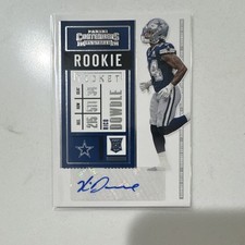 Panini 2020 Contenders Rookie Ticket Rico Dowdle Auto #234 Dallas Cowboys NFL