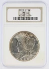 1922-S Peace Silver Dollar NGC MS64 S$1 San Francisco Minted No Reserve