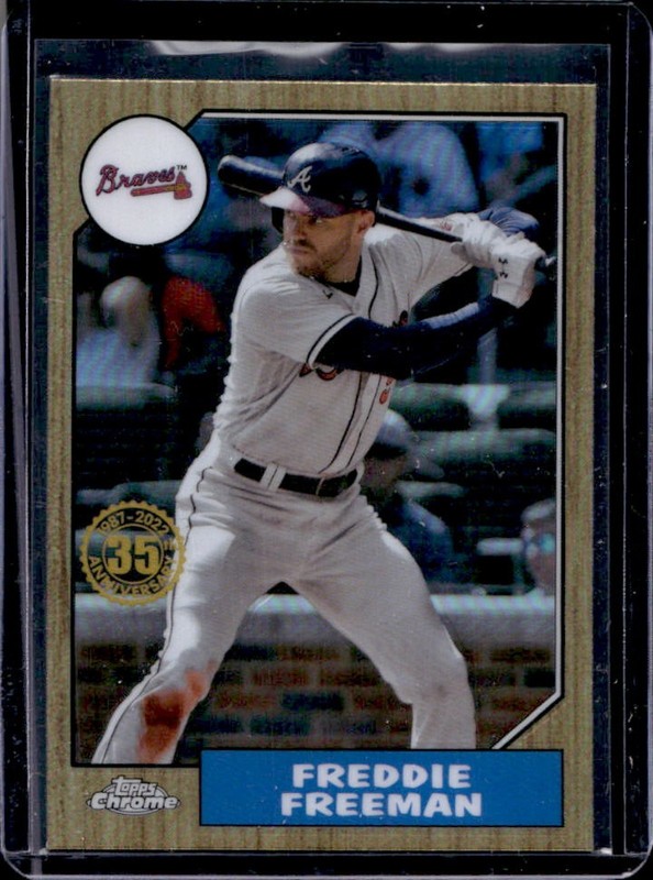 2022 Topps Chrome Freddie Freeman 1987 #87BC-11 Braves