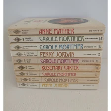 Harlequin Presents Lot/9 Vintage Romance Paperback Novels