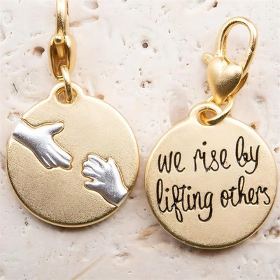 Amanda Blu Gold 2-Tone Medallion - Helping Hands
