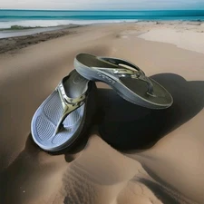 OOFOS Original Recovery Comfort Thong Sandals Black W10 EU 41 SZ US 9.5-10