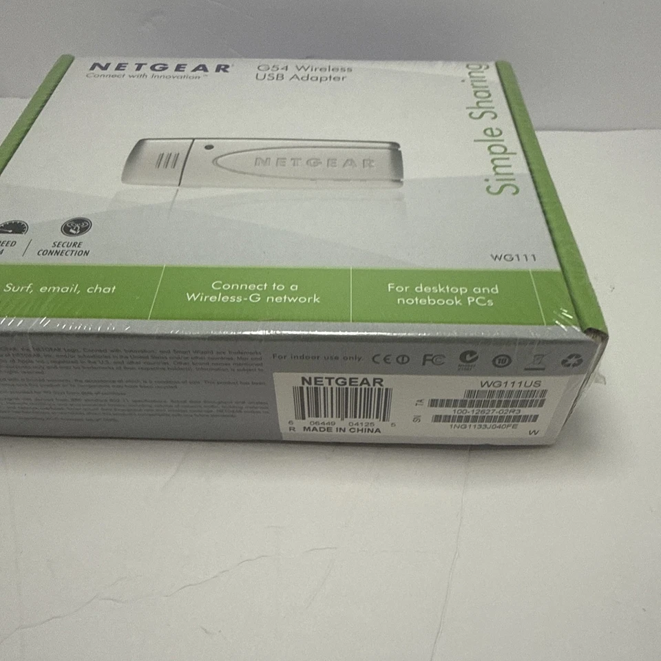 NETGEAR WG111 G54 Wireless USB Adapter WG111US 54 MBPS - Image 4 of 4