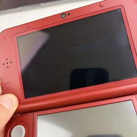 New Nintendo 3DS XL LL Red Console W Charger Stylus