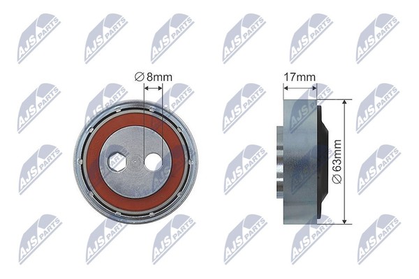 NTY Spannrolle Keilrippenriemen RNK-AU-007 Metall FüR VW Passat B5 3B3 Variant 1-image